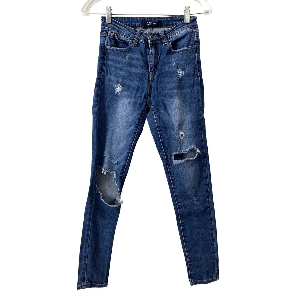 Distressed Skinny Jeans by Wax Jean Los Angeles Size 3